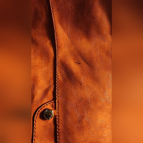 Gianni Bini burnt orange leather tote. Xl. - Picture 14 of 14